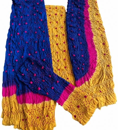 organic herbal 2 piece chunri outfit – handmade naturally dyed traditional ethnic wear for women