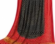 pure silk rajasthani chunri mukesh dupatta – traditional handmade ethnic dupatta for women