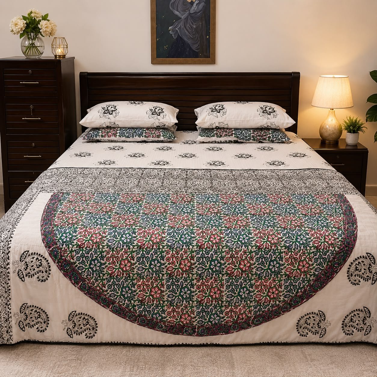 Block Print Bedsheets in Pakistan | 4 Full Bedsheet Designs Online